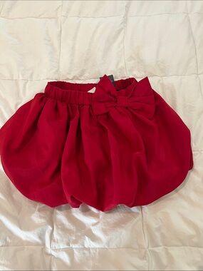 H&M Red Bubble Skirt with Bow
